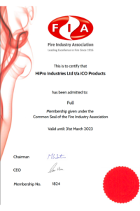 FIA membership - iCO Products Fire Suppression